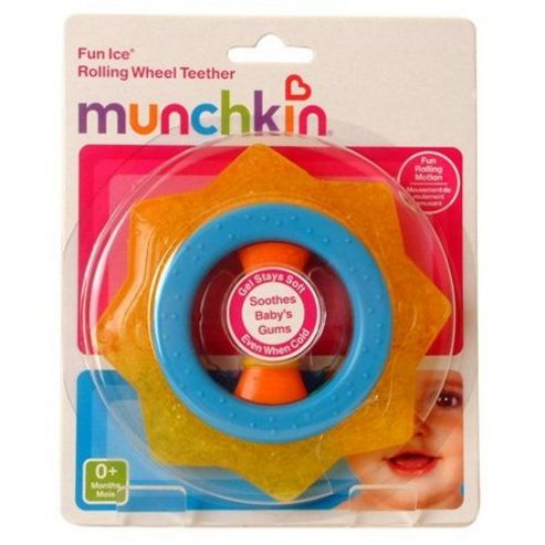 Image of Munchkin Rolling Wheel Teether Blue And Orange