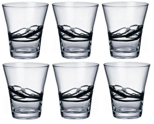 Image of Bormioli Rocco Ceralacca Tumblers Glasses - 385ml - 13oz - Black - Set Of 6