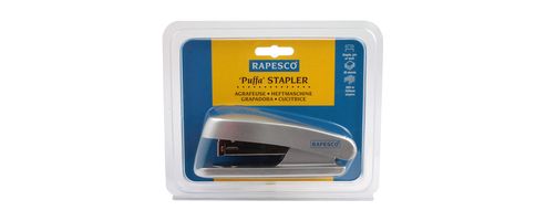 Image of Rapesco Puffa Executive Stapler Half Strip Chrome Rep260c1