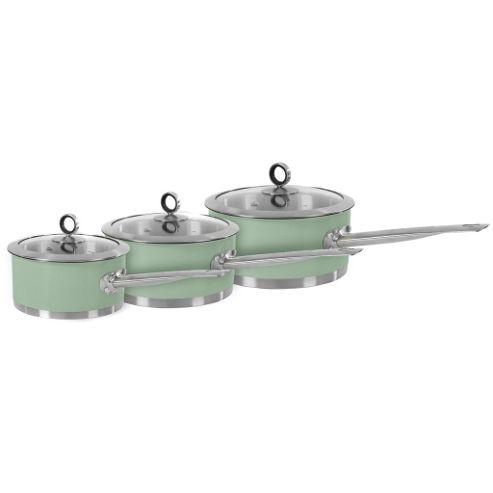 Image of Morphy Richards Accents 3 Piece Pan Set, Sage Green