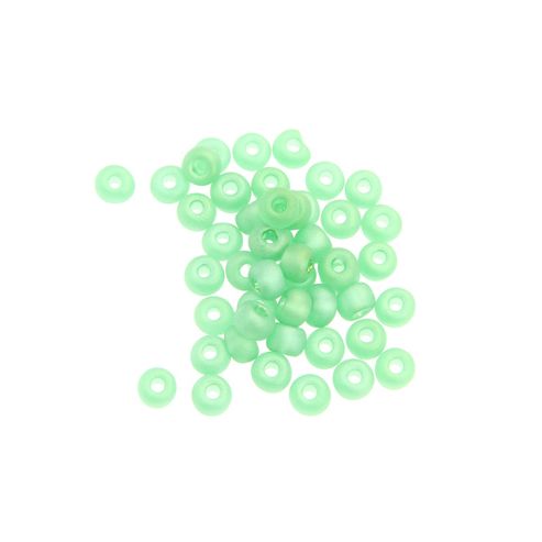 Image of Czech Seed Bead 2/0 Tr Light Green Ab Matt