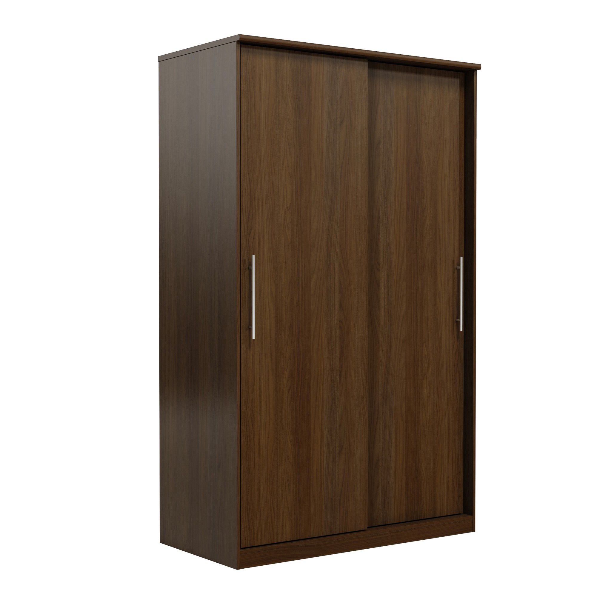 Urbane Designs Prague 2 Door Sliding Wardrobe - Walnut at Tesco Direct