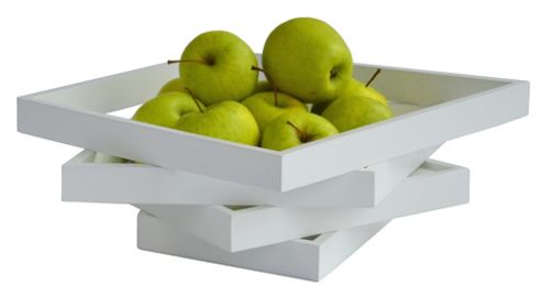 Image of Wireworks 30 Cm Oblique Fruit Bowl - White