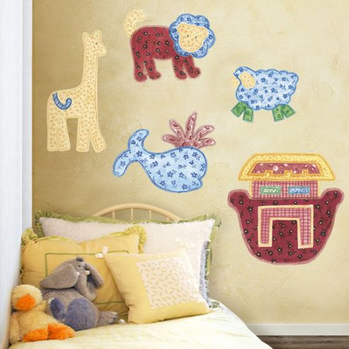 Image of Patchwork Animal Giant Wall Stickers