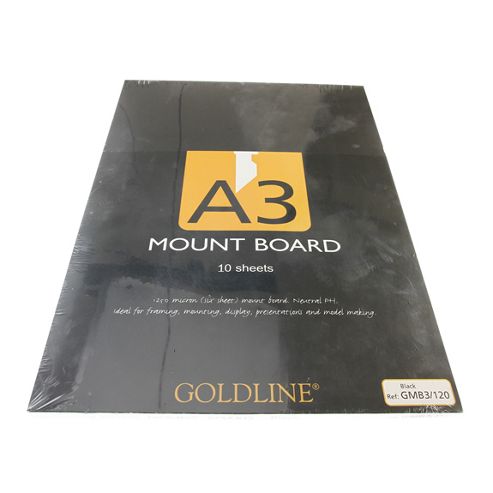 Image of Mountboard A3 Black - 10pk