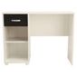 Reno 1 Drawer Desk White & Black
