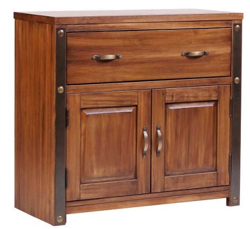 Image of Core Products Forge Fg721 Antique Brown Petite 1 Drawer 2 Door Sideboard