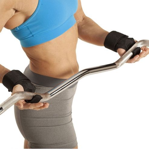 Image of Gofit Heavy Duty Nylon Lifting Hooks With Neoprene Wrist Support With Enclosed Steel Hooks (pair)