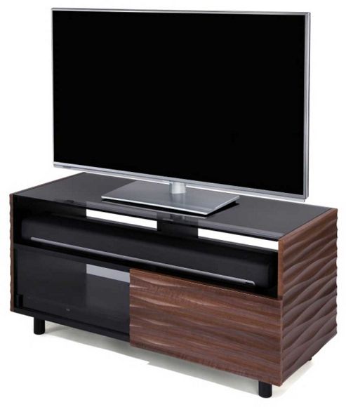 Image of Off-the-wall Contour 1000 Wd Walnut Tv Stand