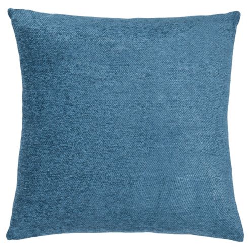 Image of Plain Chenille Cushion, Petrol
