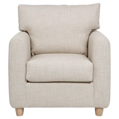 Image of Boston Felt Effect Armchair, Oatmeal