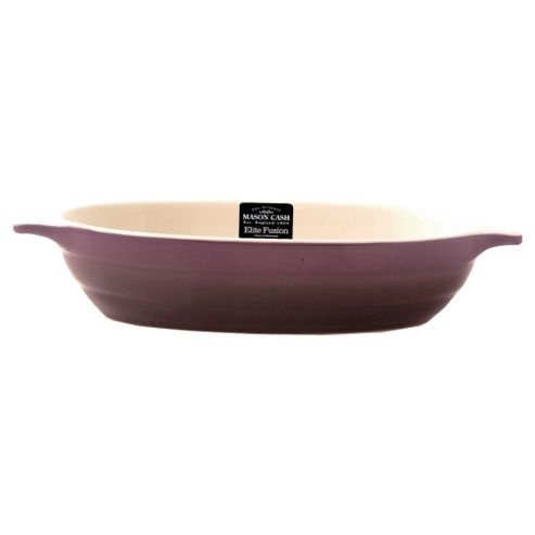 Image of Mason Cash Elite Fusion 24cm Oval Roasting Dish, Purple