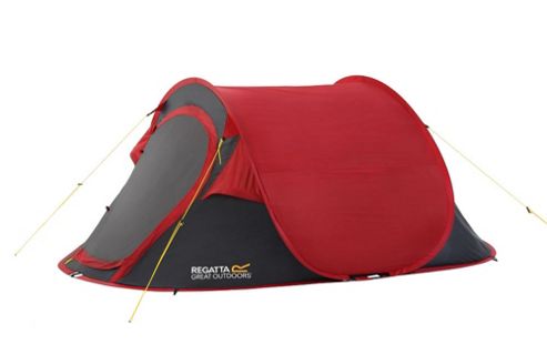 Image of Regatta 2-man Malawi Outdoor Pop-up Tent Red