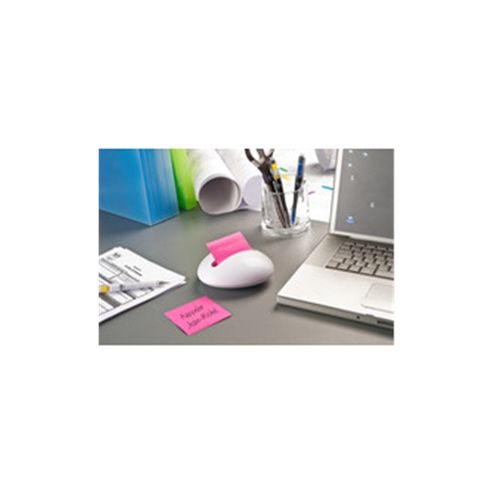 Image of 3m Post-it Note Pebble Dispenser Neon Pack Of 12 White/neon Pbl-w12