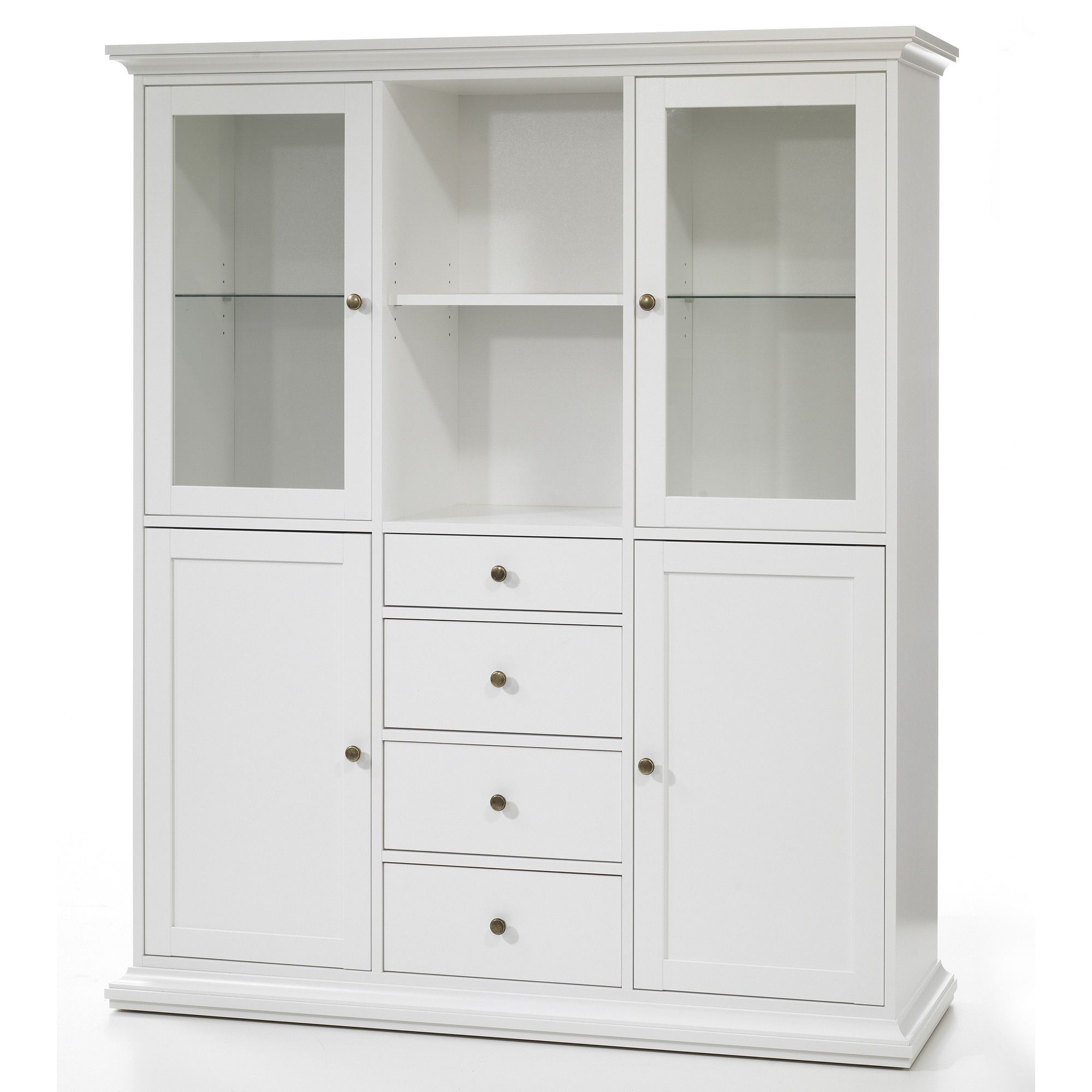 Tvilum Paris Sideboard with Four Doors and Four Drawers in White at Tesco Direct