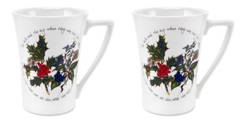 Image of Portmeirion The Holly And The Ivy Mugs, Set Of 2