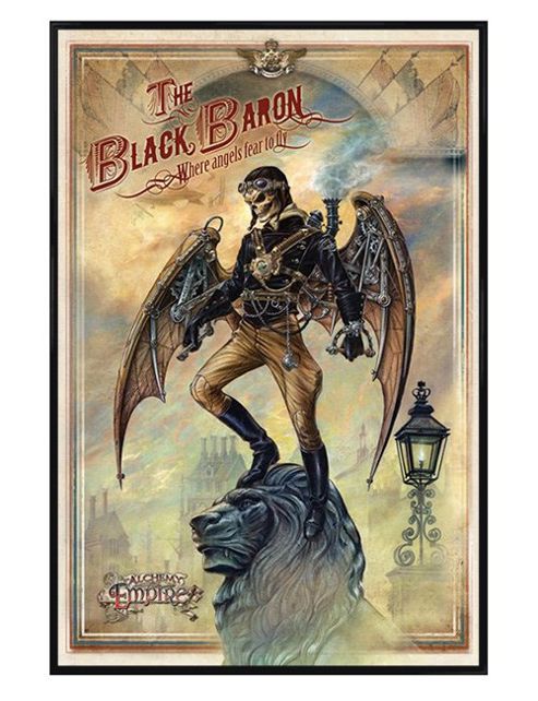 Image of Alchemy Gothic Gloss Black Framed The Black Baron Poster