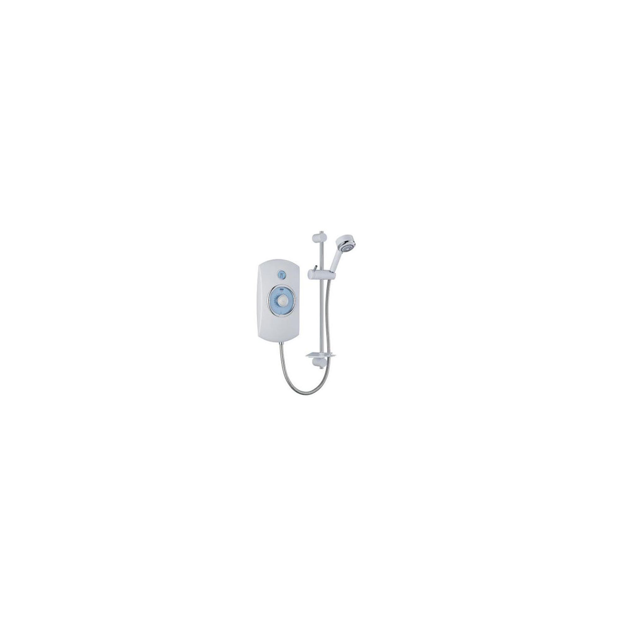 Mira Orbis 9.0 kW Electric Shower, Time and Temperature Display, White at Tescos Direct