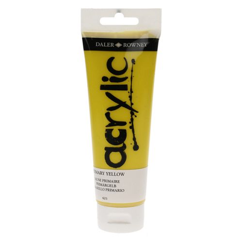 Image of Daler Graduate Acrylic Primary Yellow 120ml