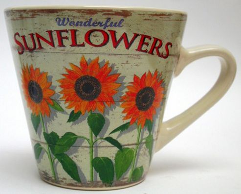 Image of Martin Wiscombe Grown Your Own Design Mug, Sunflowers