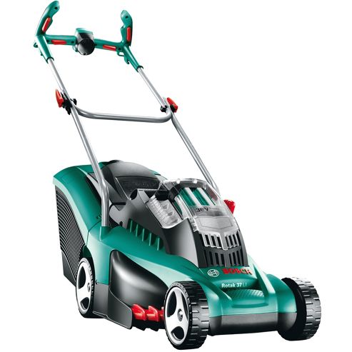 Image of Bosch Garden Battery Operated Cordless Rotary Lawnmower Rotak 37li