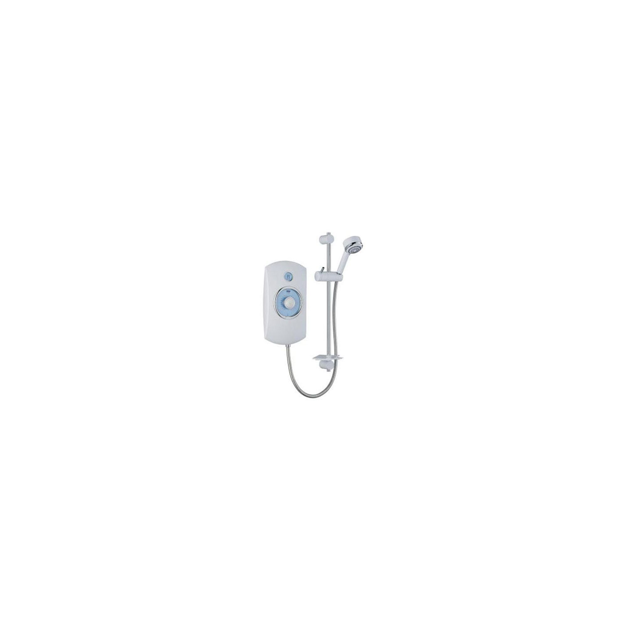 Mira Orbis 10.8 kW Electric Shower, Time and Temperature Display, White at Tescos Direct