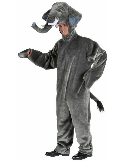 Image of Adult Deluxe Plush Elephant Costume