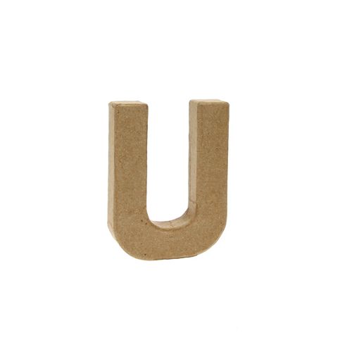 Image of Small Kraft Letter - U