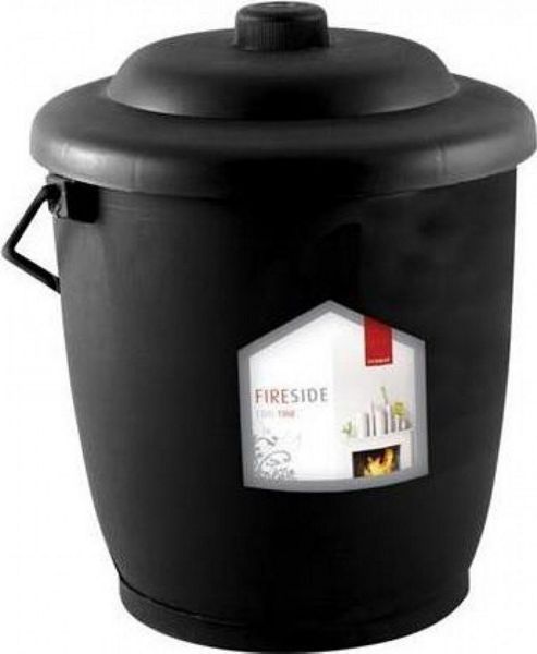 Image of De Vielle Plastic Coal Tub Black