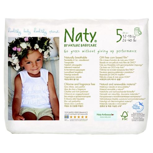 Image of Naty By Nature Babycare Pull On Pants Size 5 X 20's