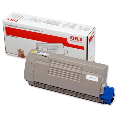 Image of Oki Yellow Toner Cartridge For C711 A4 Colour Laser Printers (yield 11500 Pages)
