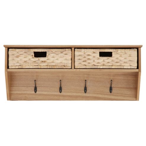 Image of Suffolk Woven Storage Wall Shelf, Natural