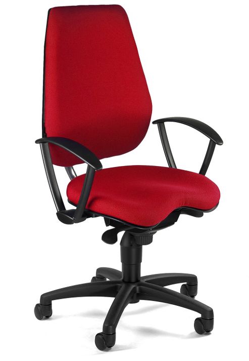 Image of Topstar Alustar Basic Swivel Chair - With Arms - Red