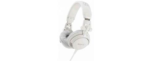 Image of Sony Mdr-v55 Dj Stereo Headphones - White