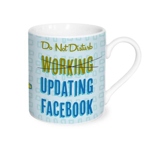 Image of Yolo Mug, Do Not Disturb Updating Facebook