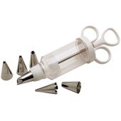KitchenCraft Icing Syringe with Six Stainless Steel Nozzles