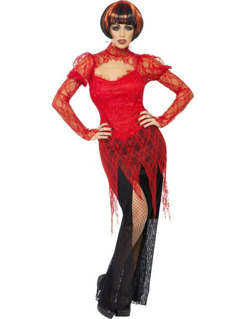 Image of Lace Vampire Dress Large