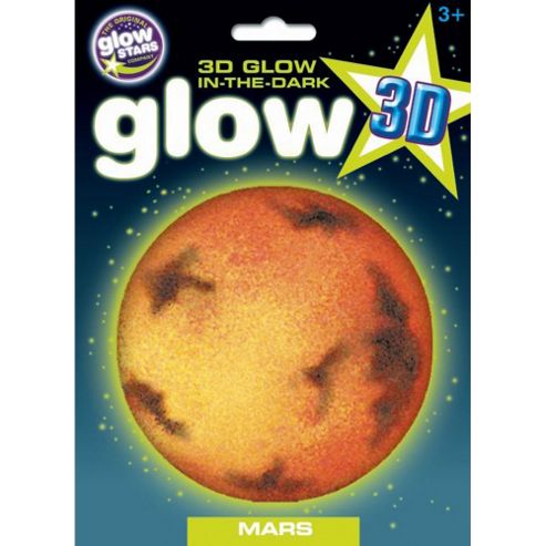 Image of Glow Stars 3d Planet Mars