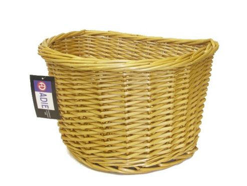 Image of Adie D-shape 16" Wicker Full Cane Front Basket