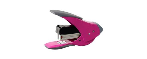 Image of Rexel Easy Touch Quarter Strip Stapler Pink 2102632