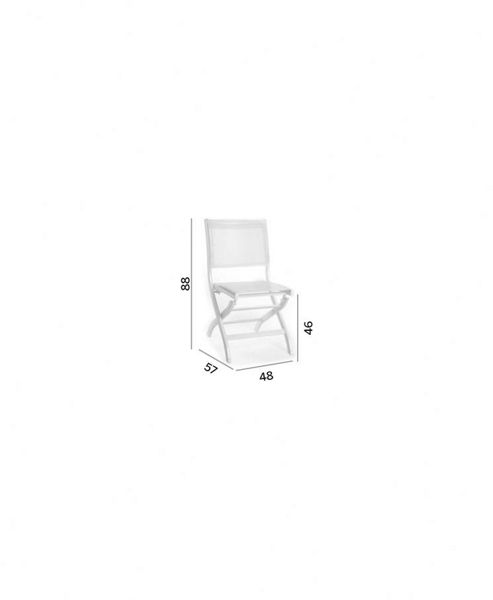 Image of Varaschin Victor Foldable Low Back Chair In White By Varaschin R And D (set Of 2)