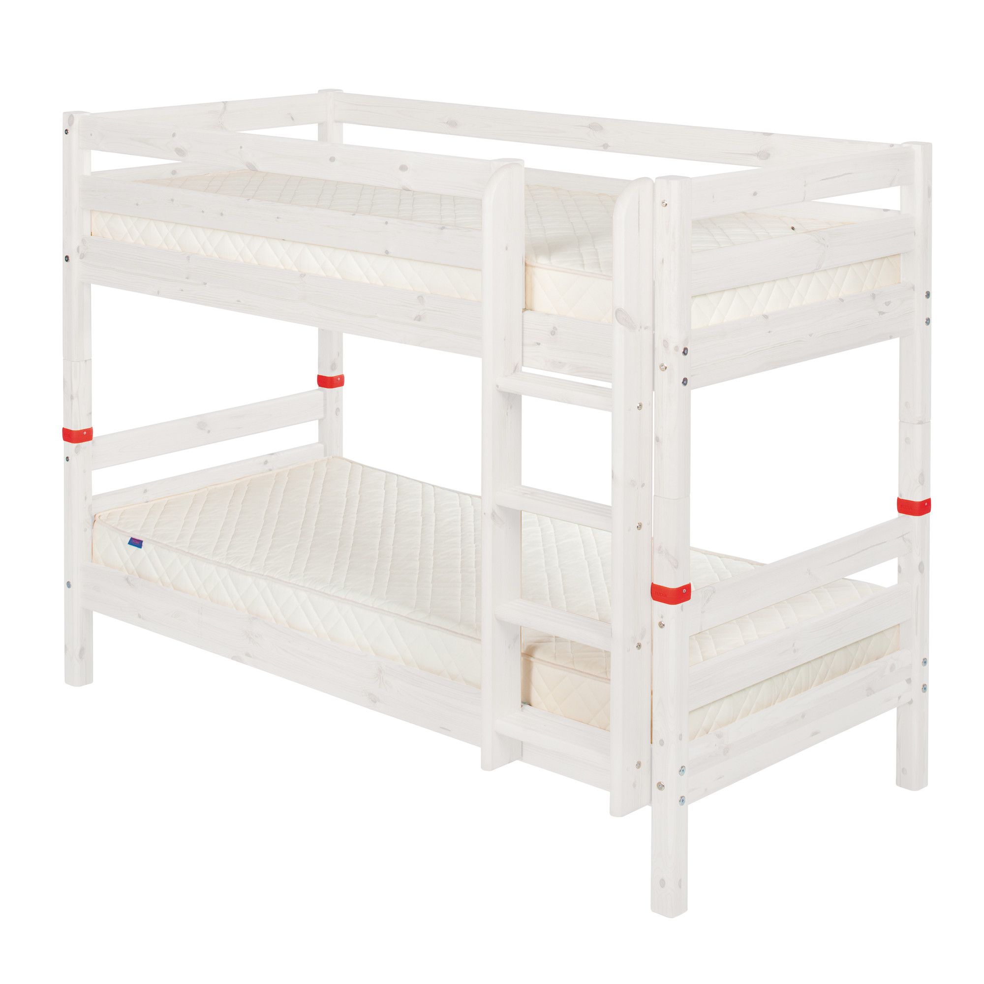 Flexa Classic Bunk Bed with Straight Ladder - White at Tesco Direct