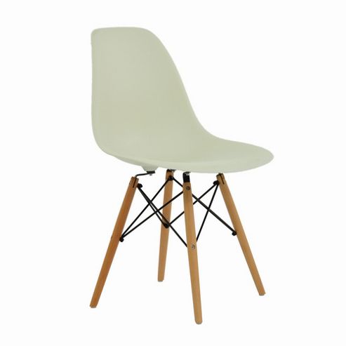 Image of Eames Dsw Replica Dining Chair Vanilla Cream