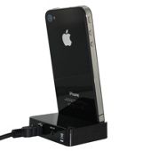 KitsounD iPhone 4 Dock Black With Audio Out