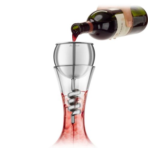 Image of Final Touch Stainless Steel Wine Aerator Twister Attachment