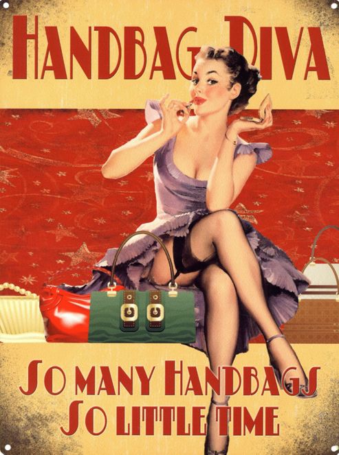 Image of Handbag Diva Tin Sign