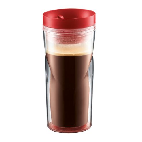 Image of Bodum Double Wall Travel Mug 0.35l / 12oz - Red