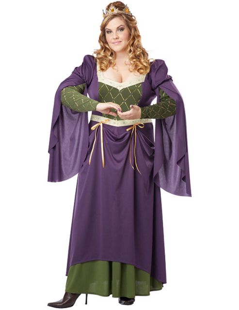 Image of Medieval Princess Costume (plus Size) Dress 16 To 18