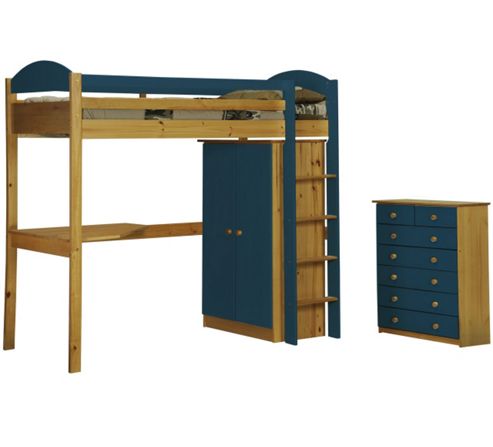 Image of Maximus High Sleeper Set 2 Antique With Blue Details