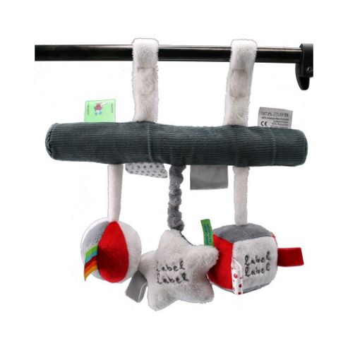 Image of Label Label Car Seat Toy / Grey & White